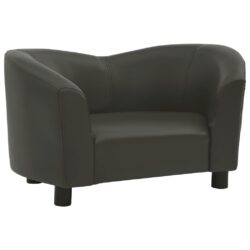 Lova šunims, tamsiai pilkos spalvos, 67x41x39cm, dirbtinė oda