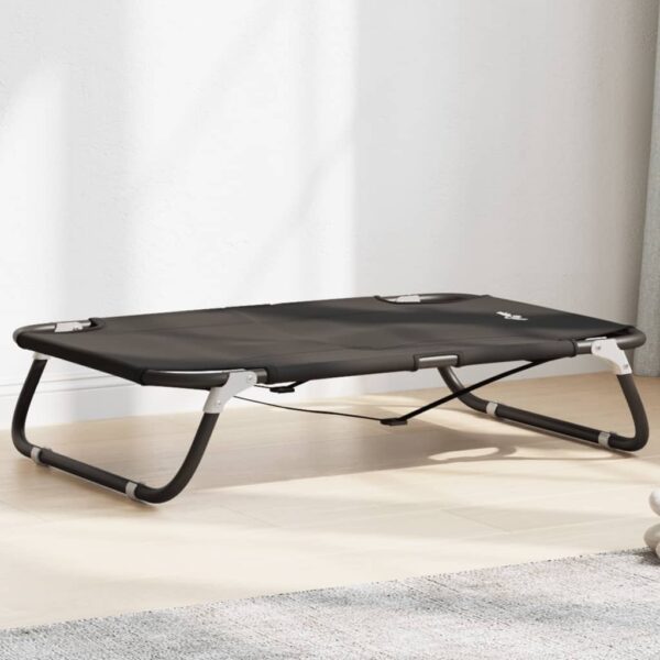 Lova šunims, antracito, oksfordo audinys/plienas, sulankstoma