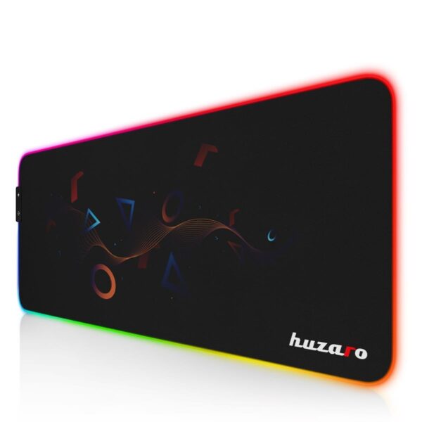 Pelės kilimėlis Huzaro- Mousepad 2.0 XL RGB Juodos spalvos