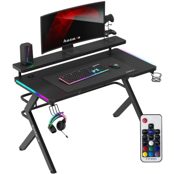 Žaidimų stalas Huzaro Hero 5.0 RGB LED