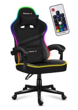 Žaidimų kėdė HUZARO FORCE 4.4 RGB Juodos spalvos