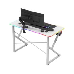 Rašomasis stalas Hero 1.7 RGB Baltos spalvos