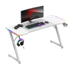 Žaidimų stalas Hero 3.3 RGB Baltos spalvos