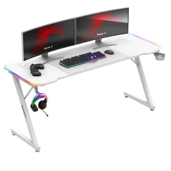 31773.jpg Žaidimų stalas Hero 4.8 RGB Baltos spalvos