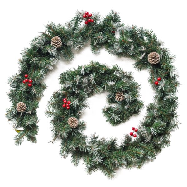 Šviečianti kalėdinė dekoracija Girlianda Žalios spalvos