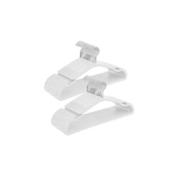 Rinkinys iš 50 drabužių pakabų, baltos spalvos