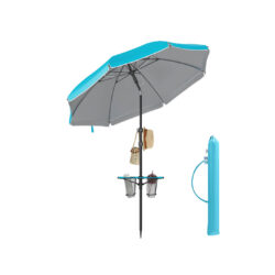 Lauko skėtis 175x175cm., mėlynos/juodos spalvos