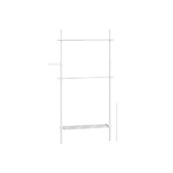 Drabužių kabykla 33,5x123x310cm., baltos spalvos 