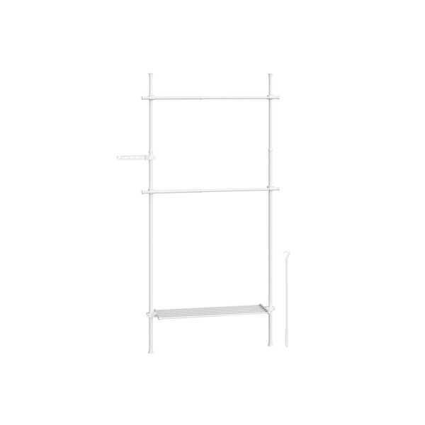 Drabužių kabykla 33,5x123x310cm., baltos spalvos 