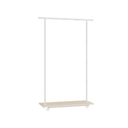 Drabužių kabykla 35x98,5x160,3cm., baltos/šviesiai rudos spalvos 