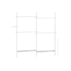 Drabužių kabykla 33,5x238x310cm., baltos spalvos 