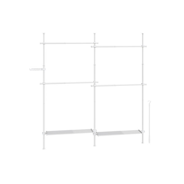 Drabužių kabykla 33,5x238x310cm., baltos spalvos 