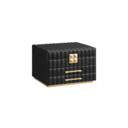 Papuošalų dėžutė 21,5x24x15,8cm., juodos/auksinės spalvos