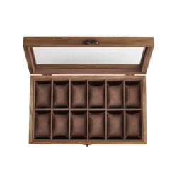 Laikrodžių dėžutė 21x35x8,5cm., rudos spalvos