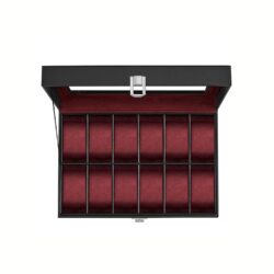 Laikrodžių dėžutė 20,2x30,2x7,8cm., raudonos/juodos spalvos