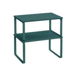 Rinkinys iš 2 virtuvės lentynų, tamsiai žalios spalvos