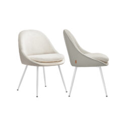 Baro kėdžių komplektas 61x56x81,5cm., baltos spalvos