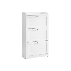 Batų lentyna 24x60x108cm., baltos spalvos