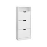 Batų spintelė 24x60x139cm., baltos spalvos