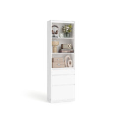 Lentyna 30x57,1x180cm., baltos spalvos 