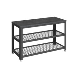 Prieškambario suoliukas 30x73x45cm., juodos spalvos