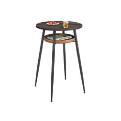 Virtuvės staliukas 70x70x91cm., juodos/rudos spalvos