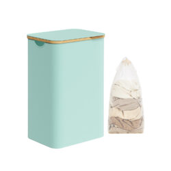 Skalbinių krepšys 32x42x70,5cm., mėtinės spalvos