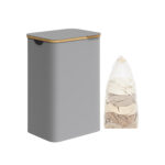 Skalbinių krepšys 32x42x70,5cm., pilkos spalvos