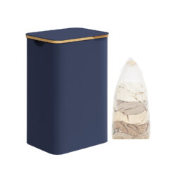 Skalbinių krepšys 32x42x70,5cm., tamsiai mėlynos spalvos