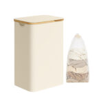 Skalbinių krepšys 32x42x70,5cm., baltos spalvos