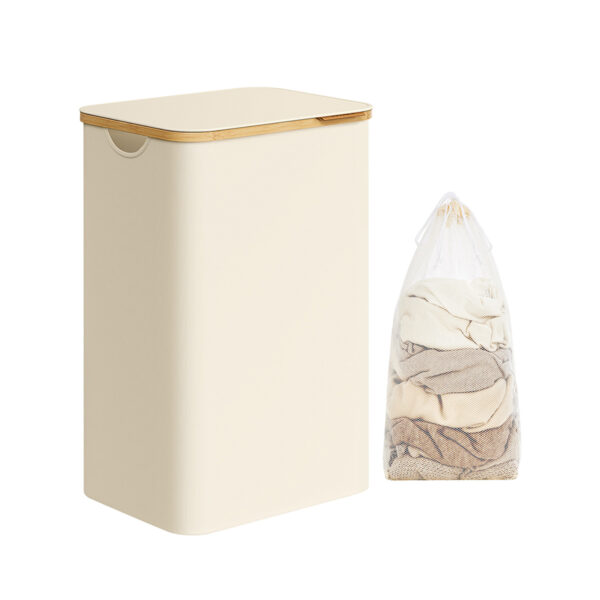 Skalbinių krepšys 32x42x70,5cm., baltos spalvos