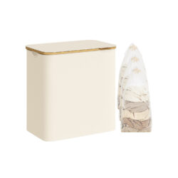 Skalbinių krepšys 38,5x60x70,5cm., baltos spalvos