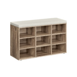 Prieškambario suoliukas 30,3x78,5x48cm., šviesiai rudos/kreminės spalvos