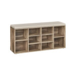 Prieškambario suoliukas 30x104x48cm., šviesiai rudos/kreminės spalvos