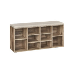 Prieškambario suoliukas 30x104x48cm., šviesiai rudos/kreminės spalvos