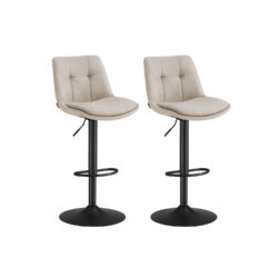 Baro kėdžių komplektas 43x48,5x114cm., juodos/smėlio spalvos