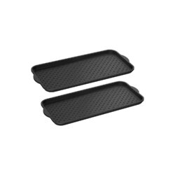 Prieškambario batų kilimėliai 36,5x74,2x3,2cm., juodos spalvos