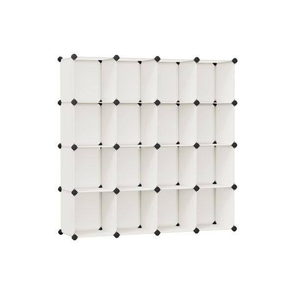 Rinkinys iš 12 batų dėžių 30x30x30cm., kreminės spalvos 