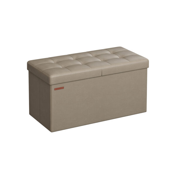 Prieškambario suoliukas 38x76x38cm., šviesiai pilkos spalvos