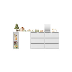 Komoda 39x120x72cm., baltos spalvos