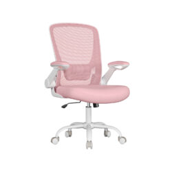 Biuro kėdė, rožinės/baltos spalvos