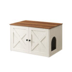 Kačių namelis 80x53x50cm., smėlio/rudos spalvos