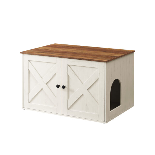 Kačių namelis 80x53x50cm., smėlio/rudos spalvos