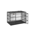 Šunų narvas 122x75x80cm., juodos spalvos