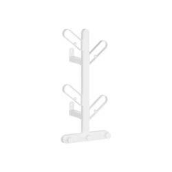 Drabužių kabykla 13x19x41cm., baltos spalvos 