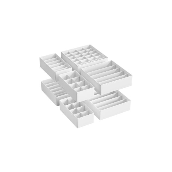 Apatinių drabužių organizatoriai, baltos spalvos