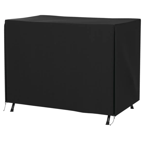 Lauko supynių uždangalas Outsunny 205x124x164cm., juodos spalvos