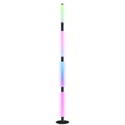 LED lempa Homcom 18x18x159,5cm., baltos/juodos spalvos