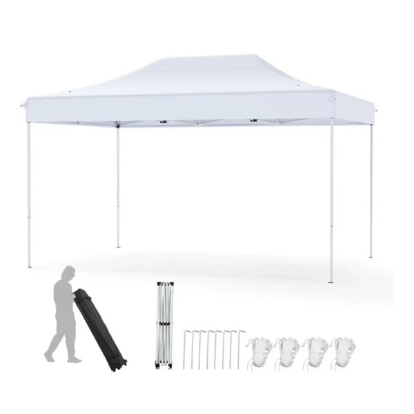 Pavėsinė 445x300x333cm., baltos spalvos