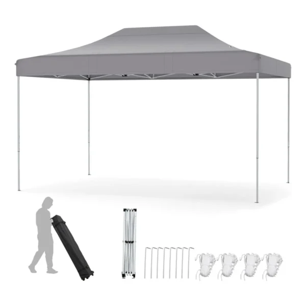 Pavėsinė 445x300x333cm., pilkos spalvos